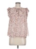 T Tahari 100% Polyester Pink Short Sleeve Blouse Size M - photo 1