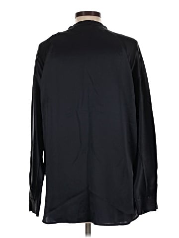 Vince. Long Sleeve Silk Top (view 2)