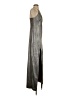 H By Halston Metallic Silver Casual Dress Size 4 - photo 4
