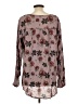 Tolani 100% Modal Brown Long Sleeve Blouse Size L - photo 2