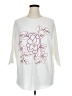 Aaeda Ivory 3/4 Sleeve Top Size 1X - photo 1