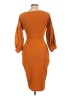 Boohoo Orange Cocktail Dress Size 12 - photo 2