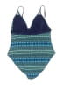Old Navy 100% Polyester Print Blue One Piece Swimsuit Size XL - photo 2