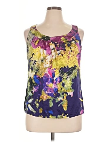 St. John Sleeveless Silk Top (view 1)