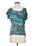 Language Los Angeles Teal Short Sleeve Top Size S - photo 1