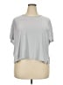 Active by Old Navy Silver Short Sleeve T-Shirt Size XXL - photo 1