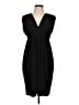 Norma Kamali Solid Black Cocktail Dress Size L - photo 1