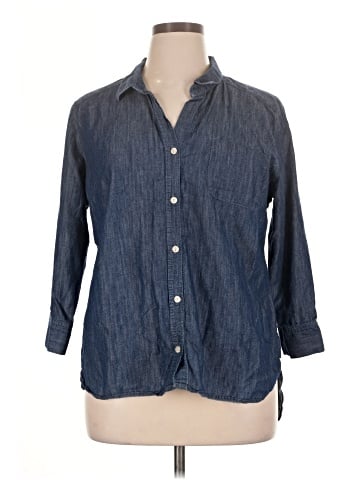 Apt. 9 3/4 Sleeve Button-Down Shirt (view 1)