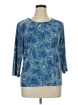 Jm Collection 3/4 Sleeve Blouse