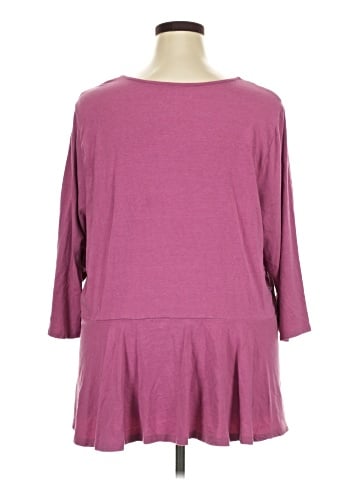 Denim 24/7 3/4 Sleeve Top (view 2)