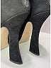 Miu Miu 100% Suede Solid Black Heels Size EU 38 - photo 4