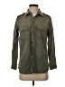 Current/Elliott 100% Cotton Green Long Sleeve Button-Down Shirt Size Sm (1) - photo 1