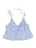 Simply Southern Checkered-gingham Blue Swimsuit Top Size XXL - photo 1