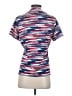 Antigua Blue Short Sleeve Blouse Size S - photo 2