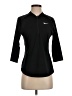 Nike 100% Polyester Black Long Sleeve Polo Size S - photo 1