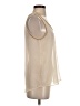 Iris Los Angeles 100% Polyester Ivory Sleeveless Blouse Size S - photo 4