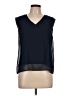 Assorted Brands 100% Polyester Black Sleeveless Blouse Size L - photo 1