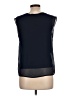 Assorted Brands 100% Polyester Black Sleeveless Blouse Size L - photo 2