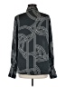 H&M 100% Polyester Print Black Long Sleeve Blouse Size M - photo 2