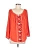 Old Navy 100% Rayon Orange 3/4 Sleeve Blouse Size M - photo 1