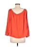 Old Navy 100% Rayon Orange 3/4 Sleeve Blouse Size M - photo 2