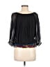 Assorted Brands Black 3/4 Sleeve Blouse Size M - photo 2