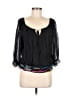 Assorted Brands Black 3/4 Sleeve Blouse Size M - photo 1