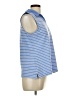 Basic Editions Blue Sleeveless Blouse Size L - photo 4