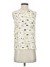 Talbots 100% Viscose Ivory Sleeveless Button-Down Shirt Size S - photo 1