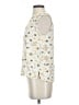 Talbots 100% Viscose Ivory Sleeveless Button-Down Shirt Size S - photo 5