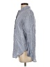 AYR 100% Linen Stripes Blue Long Sleeve Button-Down Shirt Size XS - photo 5