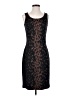St. John Animal Print Brown Cocktail Dress Size 4 - photo 1