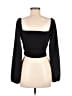 Forever 21 Black Long Sleeve Top Size M - photo 2