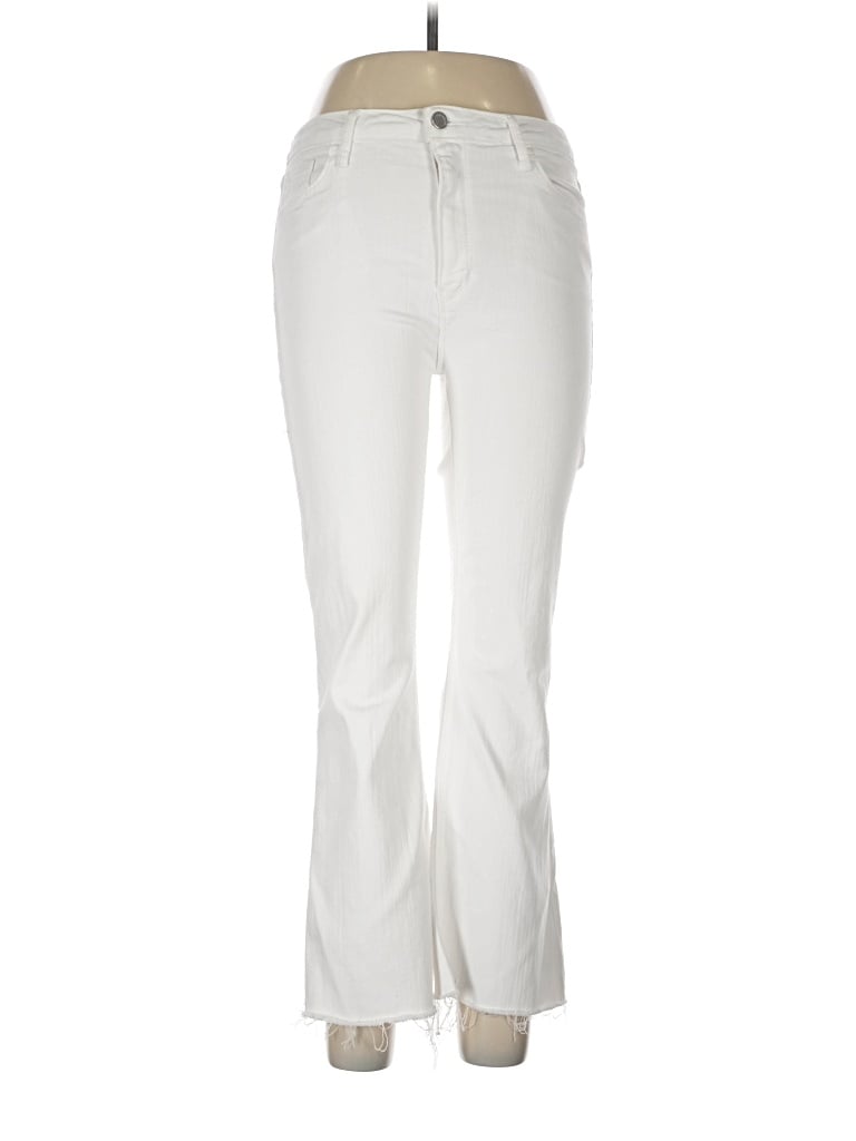 Pre-owned Just Black Jeans In Ivory