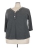 Andree by UNIT Gray 3/4 Sleeve Top Size 3X - photo 1