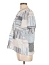 Ann Taylor LOFT Color Block Blue Short Sleeve Blouse Size L - photo 5