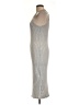 Shein Metallic Silver Gray Cocktail Dress Size L - photo 5