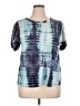 Assorted Brands Tie-dye Teal Short Sleeve T-Shirt Size XL (estimated) - photo 1