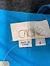 Cache 100% Silk Solid Blue Cocktail Dress Size 4 - photo 7