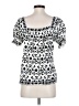 Max Studio White Short Sleeve Top Size S - photo 2