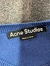 Acne Studios 100% Wool Color Block Blue pullover sweater Size XS - photo 14
