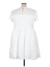Torrid 100% Polyester White Casual Dress Size 3X Plus (3) - photo 2