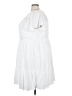 Torrid 100% Polyester White Casual Dress Size 3X Plus (3) - photo 5
