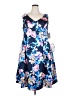 Alex Evenings 100% Polyester Floral Blue Cocktail Dress Size 18 - photo 1
