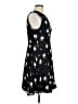 Milly 100% Silk Print Black Casual Dress Size 10 - photo 4