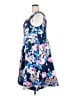 Alex Evenings 100% Polyester Floral Blue Cocktail Dress Size 18 - photo 5