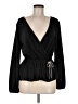 Maurices 100% Polyester Black Long Sleeve Blouse Size M - photo 1