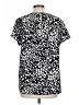 Chico's 100% Polyester Animal Print Black Short Sleeve T-Shirt Size Lg (2) - photo 2