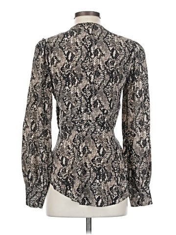 Veronica Beard Long Sleeve Silk Top (view 2)