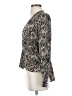Veronica Beard 100% Silk Gray Long Sleeve Silk Top Size 2 - photo 5